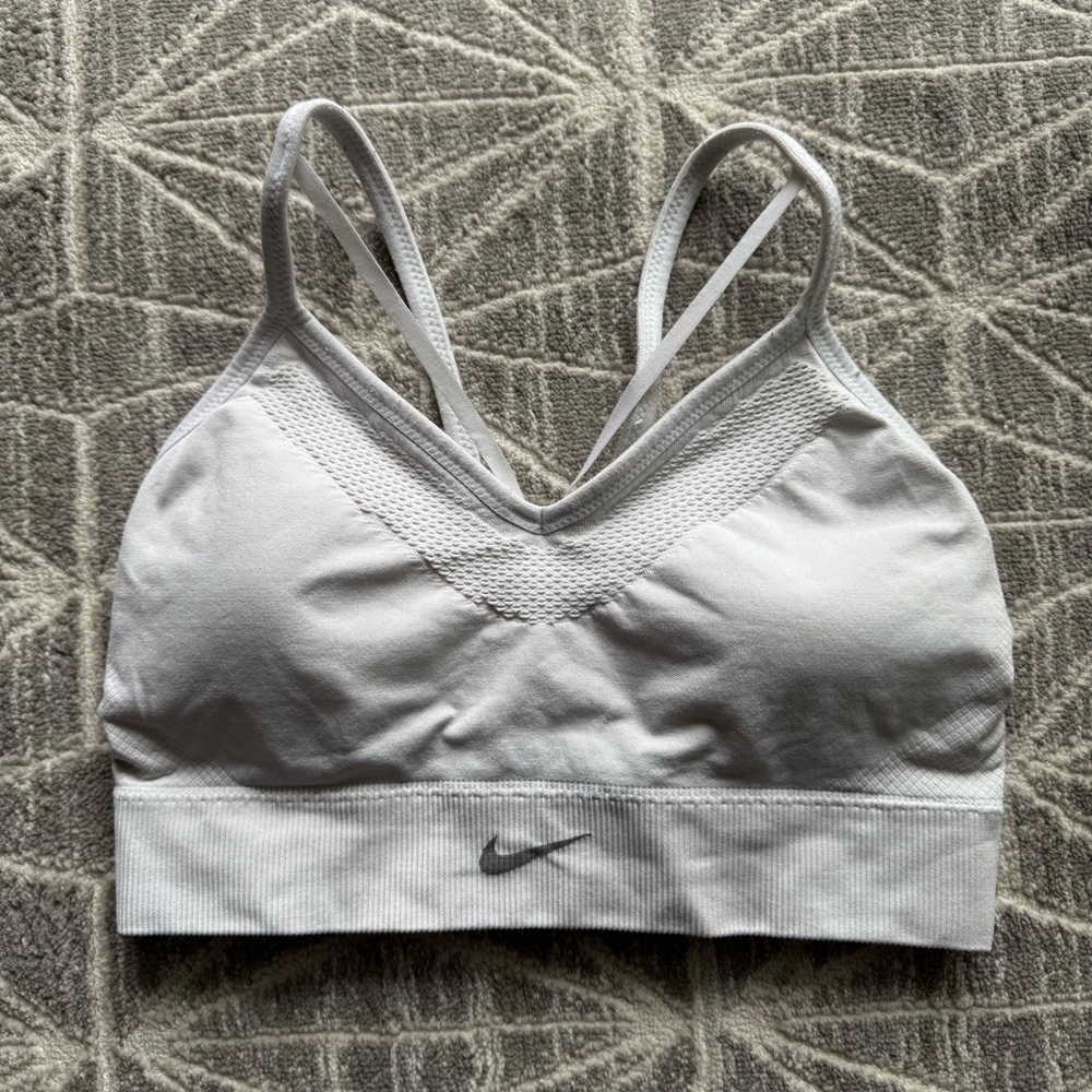 Nike Dri-fit White Sports Bra